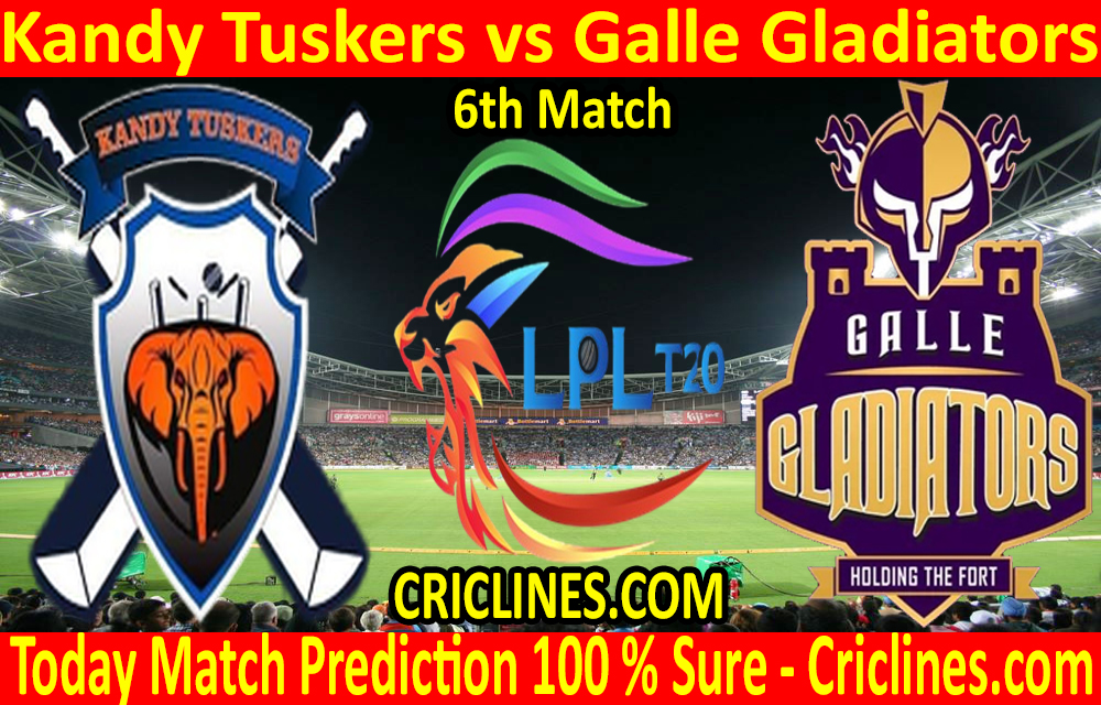 Today Match Prediction-Kandy Tuskers vs Galle Gladiators-LPL T20 2020-6th Match-Who Will Win