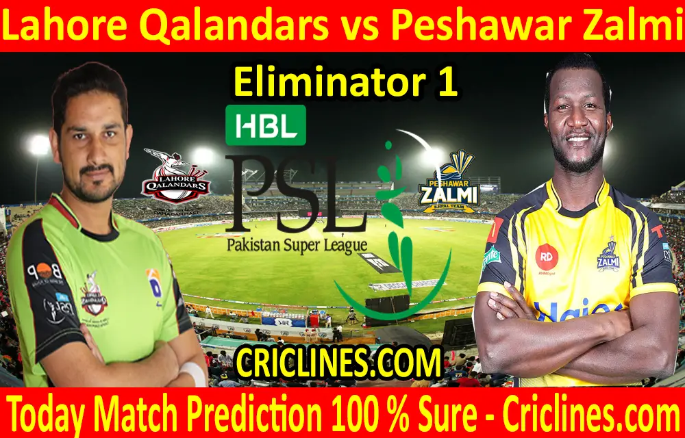 Today Match Prediction-Lahore Qalandars vs Peshawar Zalmi-PSL T20 2020-Eliminator 1-Who Will Win
