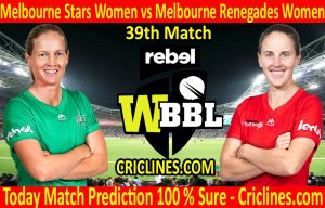 Today Match Prediction-Melbourne Stars Women vs Melbourne Renegades Women-WBBL T20 2020-39th Match-Who Will Win