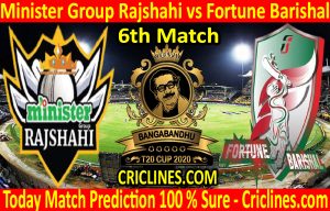 Today Match Prediction-Minister Group Rajshahi vs Fortune Barishal-B T20 Cup 2020-6th Match-Who Will Win