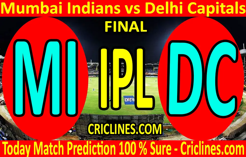 Today Match Prediction-Mumbai Indians vs Delhi Capitals-IPL T20 2020-Final-Who Will Win