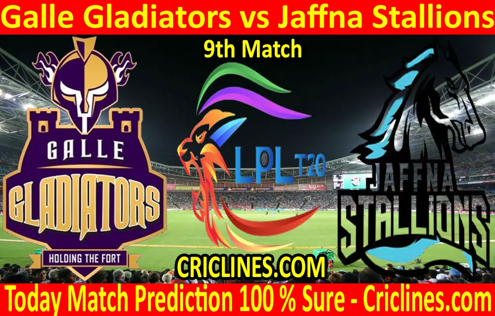 Today Match Prediction-Galle Gladiators vs Jaffna Stallions-LPL T20 2020-9th Match-Who Will Win