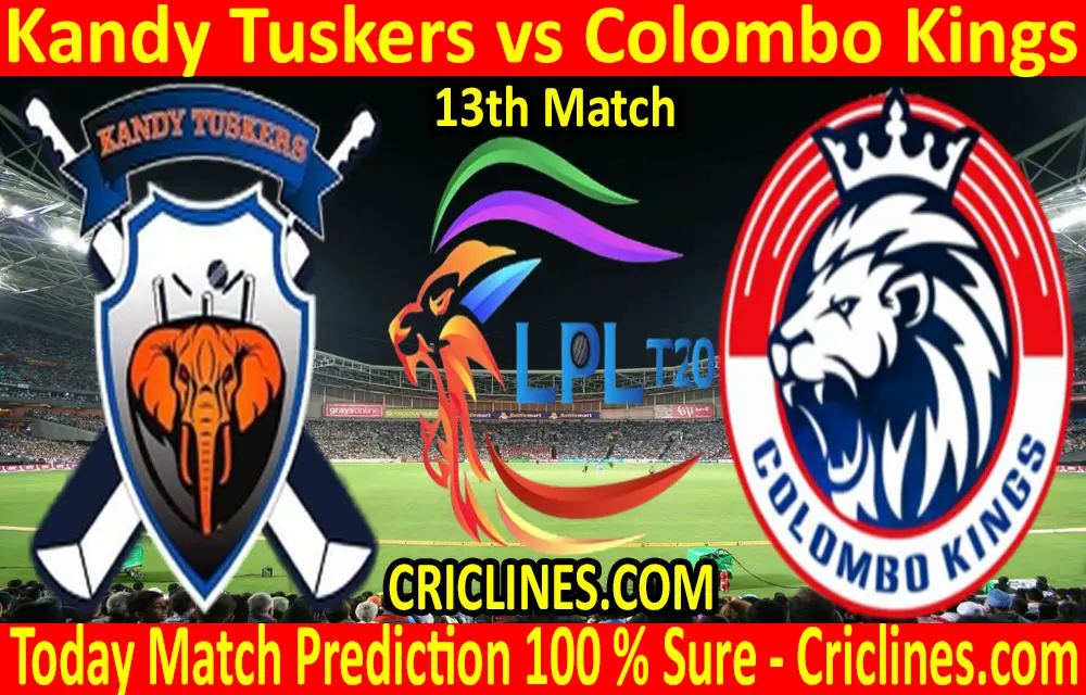 Today Match Prediction-Kandy Tuskers vs Colombo Kings-LPL T20 2020-13th Match-Who Will Win
