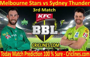 Today Match Prediction-Melbourne Stars vs Sydney Thunder-BBL T20 2020-21-3rd Match-Who Will Win