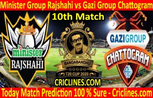 Today Match Prediction-Minister Group Rajshahi vs Gazi Group Chattogram-B T20 Cup 2020-10th Match-Who Will Win