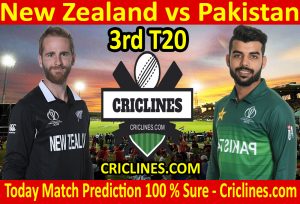 Today Match Prediction-New Zealand vs Pakistan-3rd T20-Who Will Win