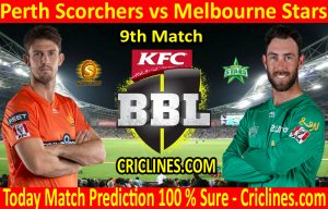 Today Match Prediction-Perth Scorchers vs Melbourne Stars-BBL T20 2020-21-9th Match-Who Will Win