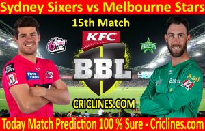 Today Match Prediction-Sydney Sixers vs Melbourne Stars-BBL T20 2020-21-Who Will Win