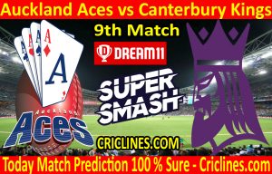 Today Match Prediction-Auckland Aces vs Canterbury Kings-Super Smash T20 2020-21-9th Match-Who Will Win