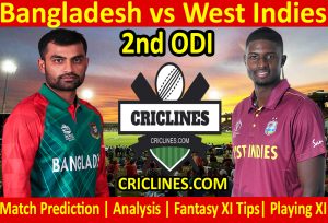 Today Match Prediction-Bangladesh vs West Indies-2nd ODI 2021-Who Will Win