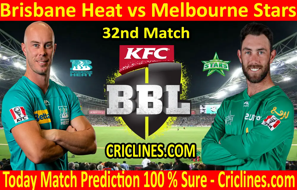 Today Match Prediction-Brisbane Heat vs Melbourne Stars-BBL T20 2020-21-32nd Match-Who Will Win