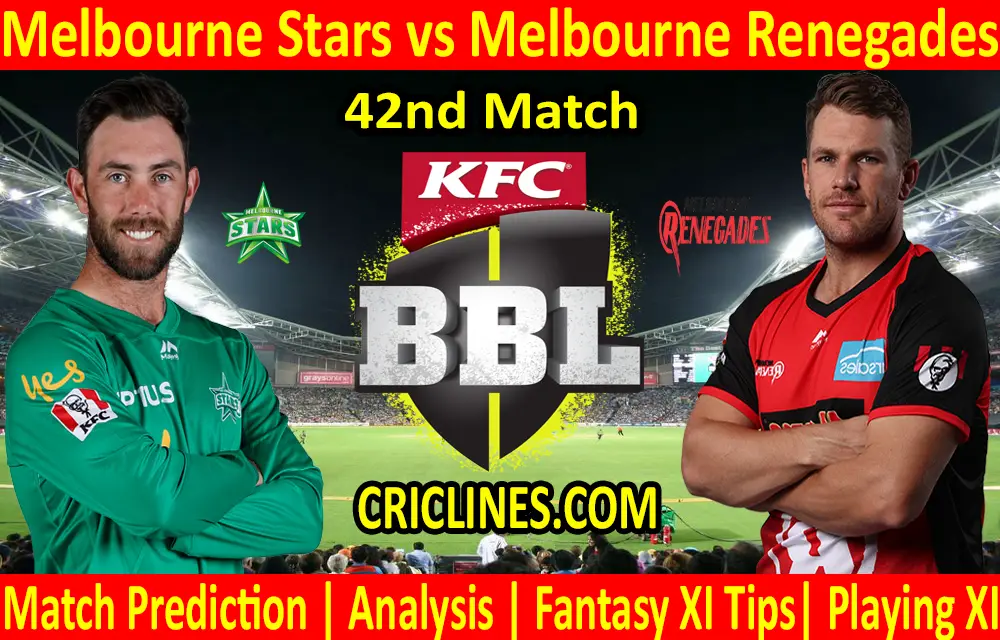 Today Match Prediction-Melbourne Stars vs Melbourne Renegades-BBL T20 2020-21-42nd Match-Who Will Win