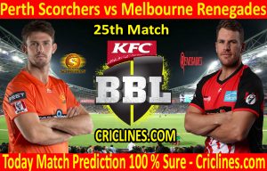 Today Match Prediction-Perth Scorchers vs Melbourne Renegades-BBL T20 2020-21-25th Match-Who Will Win