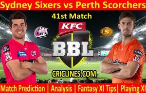 Today Match Prediction-Sydney Sixers vs Perth Scorchers-BBL T20 2020-21-41st Match-Who Will Win