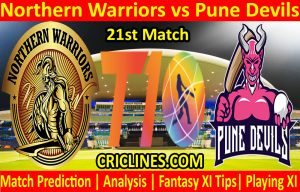 Today Match Prediction-Northern Warriors vs Pune Devils-T10 League-21st Match-Who Will Win