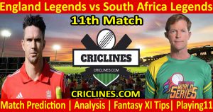 Today Match Prediction-England Legends vs South Africa Legends-11th T20-Who Will Win