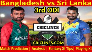 Today Match Prediction-Bangladesh vs Sri Lanka-3rd ODI 2021-Who Will Win