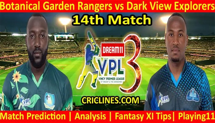 Today Match Prediction-Botanical Garden Rangers vs Dark View Explorers-VPL T10 2021-14th Match-Who Will Win