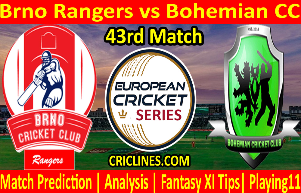 Today Match Prediction-Brno Rangers vs Bohemian CC-ECS T10 Prague League-43rd Match-Who Will Win
