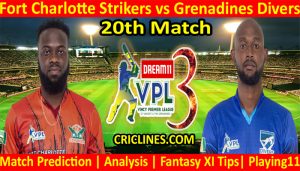 Today Match Prediction-Fort Charlotte Strikers vs Grenadines Divers-VPL T10 2021-20th Match-Who Will Win