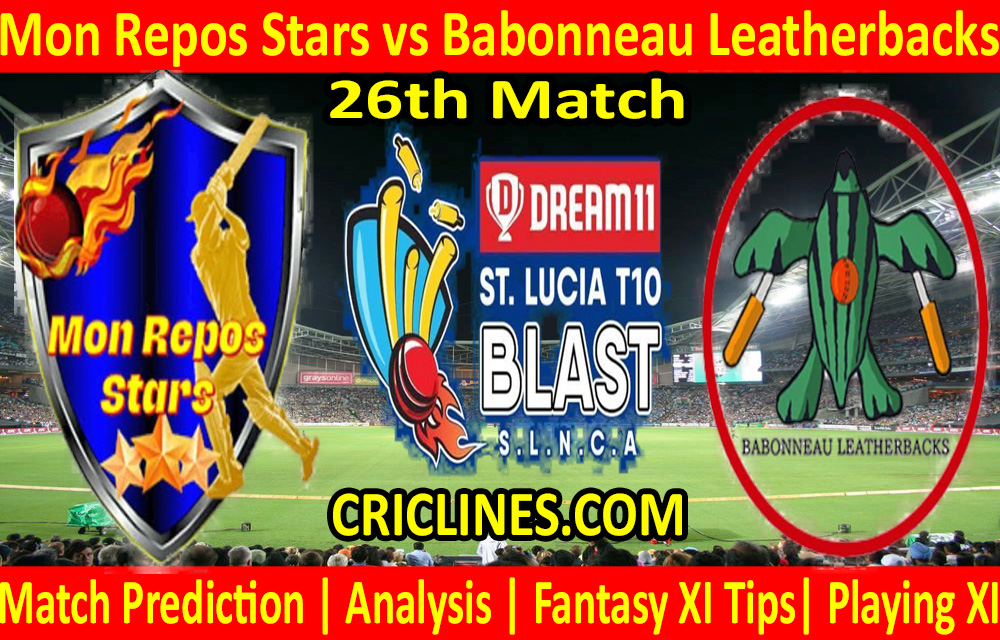Today Match Prediction-Mon Repos Stars vs Babonneau Leatherbacks-St