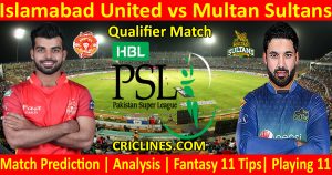 Today Match Prediction-Islamabad United vs Multan Sultans-PSL T20 2021-Qualifier-Who Will Win