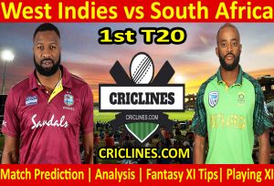 Today Match Prediction-West Indies vs South Africa-1st T20 2021-Who Will Win