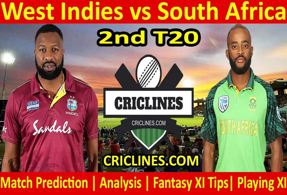 Today Match Prediction-West Indies vs South Africa-2nd T20 2021-Who Will Win