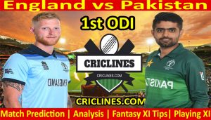 Today Match Prediction-England vs Pakistan-1st ODI-2021-Who Will Win