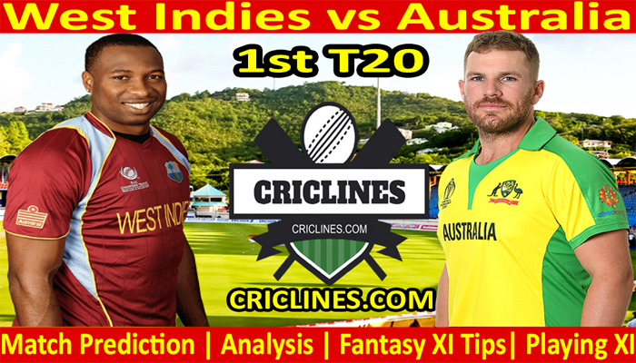 Today Match Prediction-West Indies vs Australia-1st T20 2021-Who Will Win
