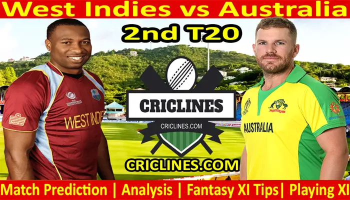 Today Match Prediction-West Indies vs Australia-2nd T20 2021-Who Will Win