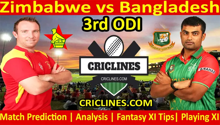 Today Match Prediction-Zimbabwe vs Bangladesh-3rd ODI 2021-Who Will Win