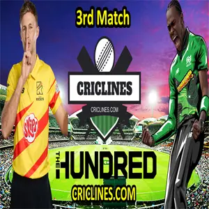 Today match prediction of 3rd match the hundred league