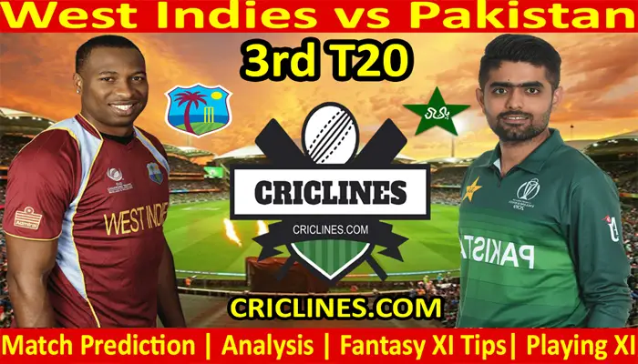 Today Match Prediction-West Indies vs Pakistan-3rd T20-2021-Who Will Win