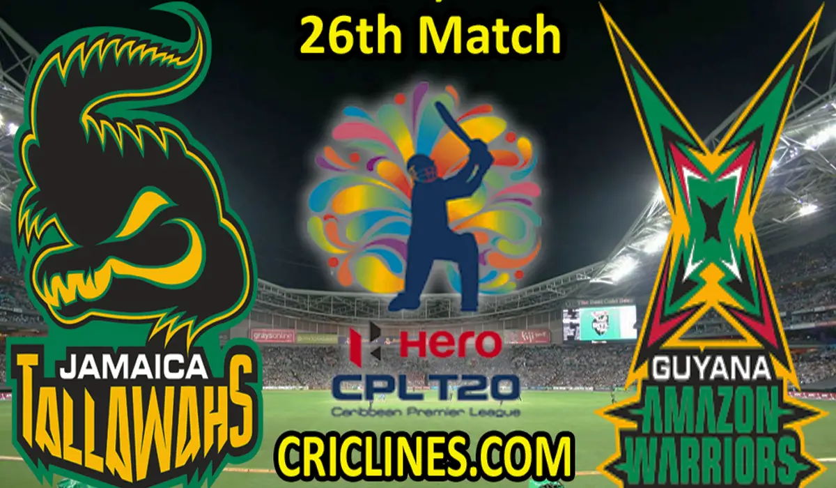 Today Match Prediction-JTS vs GAW-CPL T20 2021-26th Match-Who Will Win