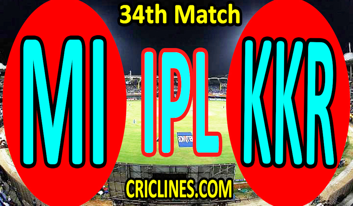 Today Match Prediction-MI vs KKR-IPL T20 2021-34th Match-Who Will Win