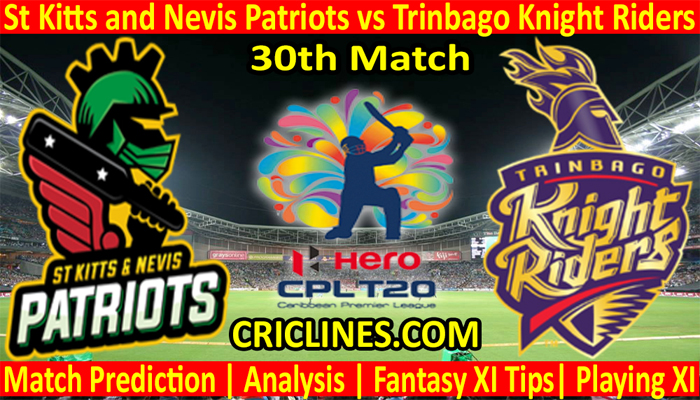 Today Match Prediction-SNP vs TKR-CPL T20 2021-30th Match-Who Will Win
