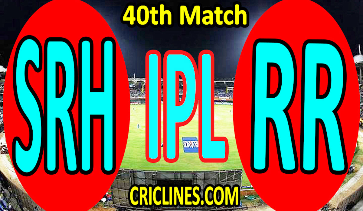 Today Match Prediction-Sunrisers Hyderabad vs Rajasthan Royals-IPL T20 2021-40th Match-Who Will Win