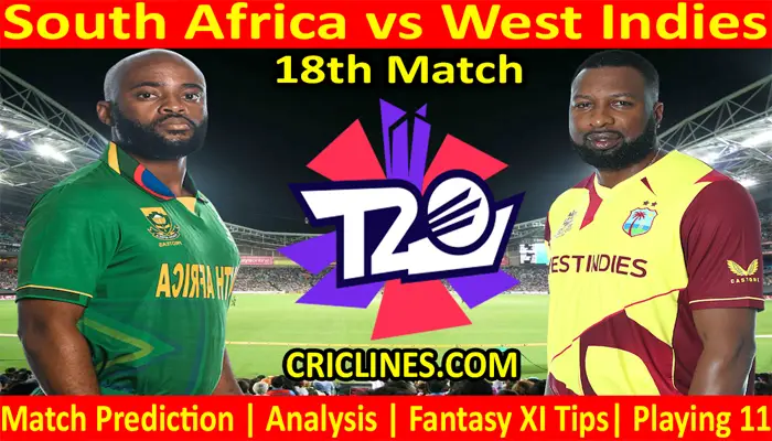 Today Match Prediction-South Africa vs West Indies-WTC 21-18th Match-Who Will Win