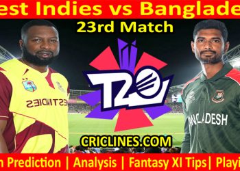 Today Match Prediction-WI vs BAN-WTC 21-23rd Match-Who Will Win