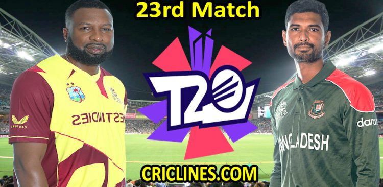 Today Match Prediction-West Indies vs Bangladesh-WTC 21-23rd Match-Who Will Win