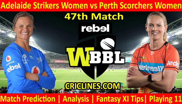 Today Match Prediction-ADW vs PSW-WBBL T20 2021-47th Match-Who Will Win