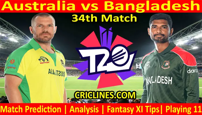 Today Match Prediction-AUS vs BAN-WTC 21-34th Match-Who Will Win