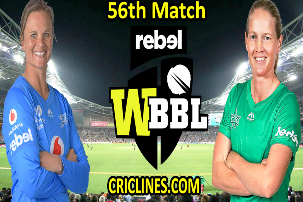 Today Match Prediction-Adelaide Strikers Women vs Melbourne Stars Women-WBBL T20 2021-56th Match-Who Will Win