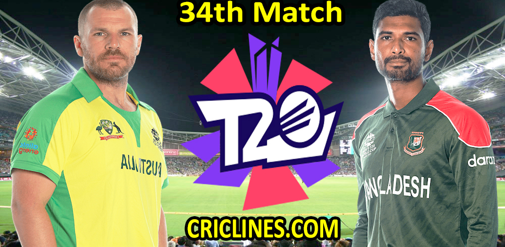 Today Match Prediction-Australia vs Bangladesh-WTC 21-34th Match-Who Will Win