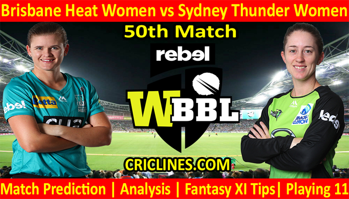 Today Match Prediction-BHW vs STW-WBBL T20 2021-50th Match-Who Will Win