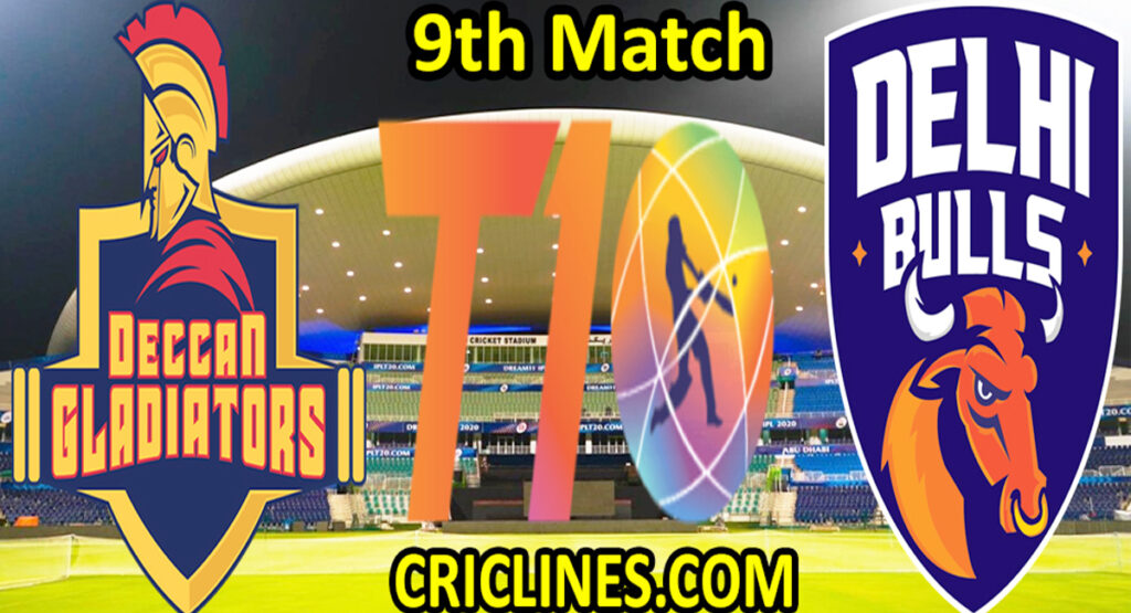 Today Match Prediction-Deccan Gladiators vs Delhi Bulls-Abu Dhabi T10 League-9th match-Who Will Win
