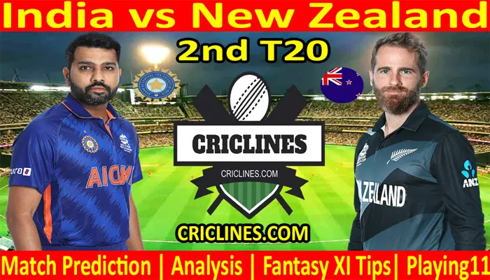 Today Match Prediction-IND vs NZ-2nd T20 Match-2021-Who Will Win