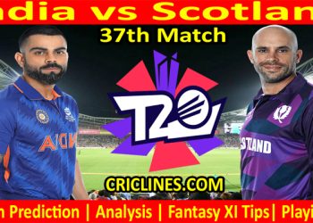 Today Match Prediction-IND vs SCO-WTC 21-37th Match-Who Will Win