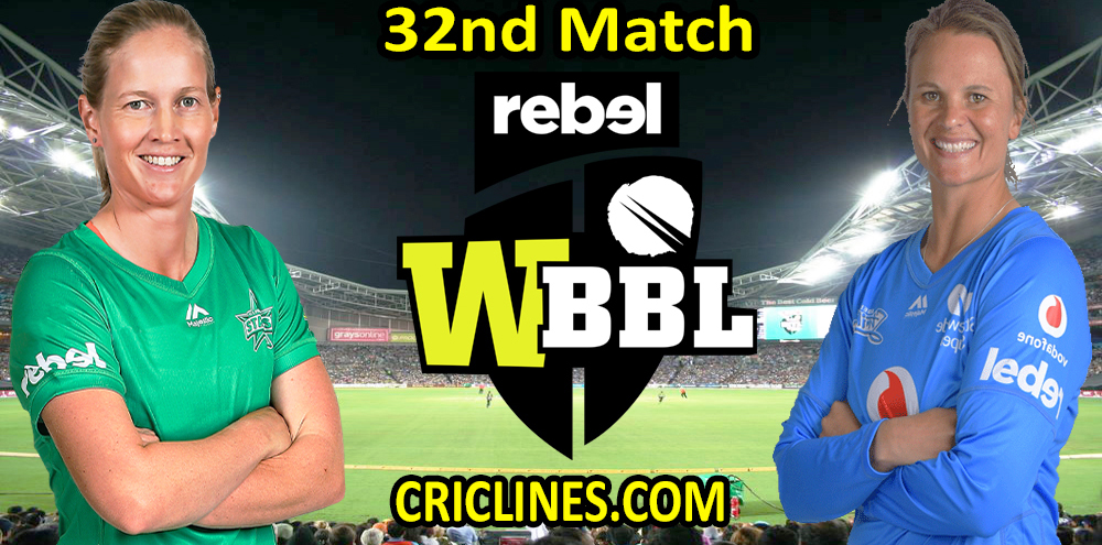 Today Match Prediction-Melbourne Stars Women vs Adelaide Strikers Women-WBBL T20 2021-32nd Match-Who Will Win